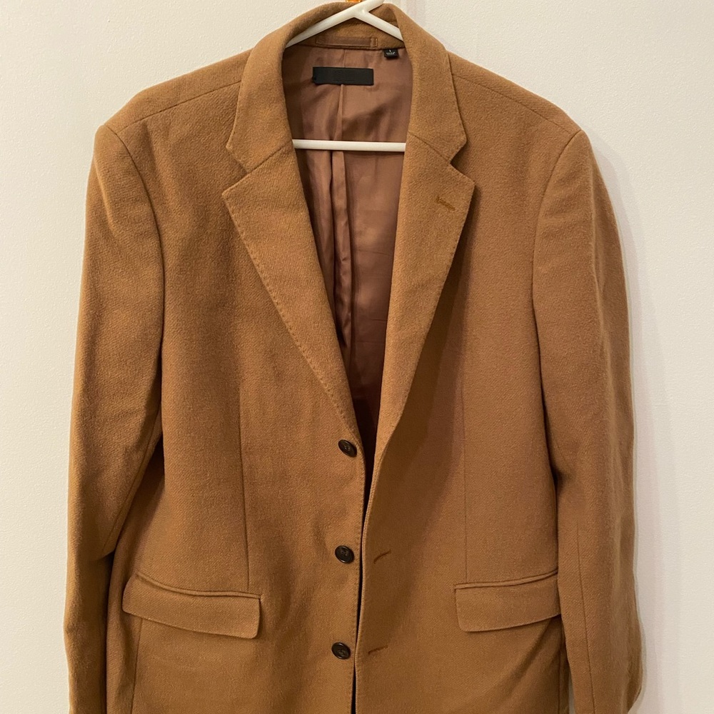 Uniqlo Cashmere Camel Chesterfield Coat
